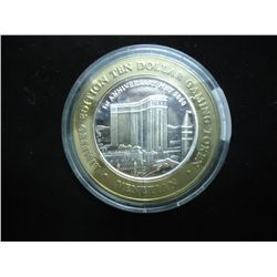CASINO $10 SILVER TOKEN (UNC) VENETIAN