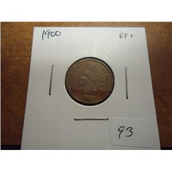 1900 INDIAN HEAD CENT (EXTRA FINE+)