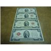 Image 1 : 1928-G,53,53-A & 53-B $2 US NOTES RED SEALS