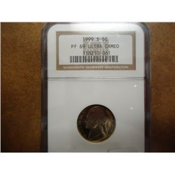 1999-S JEFFERSON NICKEL NGC PF69 ULTRA CAMEO