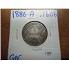 Image 1 : 1886-A GERMAN SILVER MARK .1606 OZ. ASW