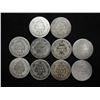 Image 2 : 10 ASSORTED 1890'S SEATED LIBERTY DIMES