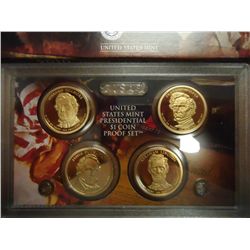 2010 US PRESIDENTIAL DOLLAR PROOF SET WITH BOX
