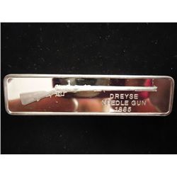 30.9 GRAM STERLING SILVER INGOT 1865 DREYSE NEEDLE