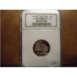 1999-S CONNECTICUT QUARTER NGC PF69 ULTRA CAMEO