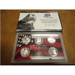 2008 US 50 STATE QUARTERS SILVER PROOF SET