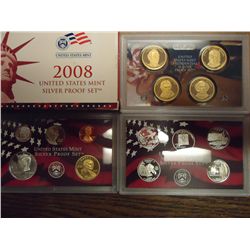 2008 US SILVER PROOF SET (WITH BOX) 14 PIECES