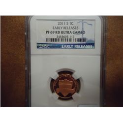 2011-S LINCOLN CENT NGC PF69 RD ULTRA CAMEO