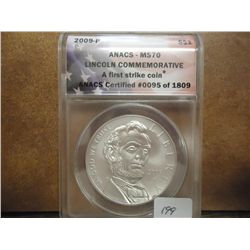2009-P LINCOLN COMMEMORATIVE SILVER DOLLAR
