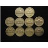 Image 2 : 10 ASSORTED 35% SILVER JEFFERSON WAR NICKELS