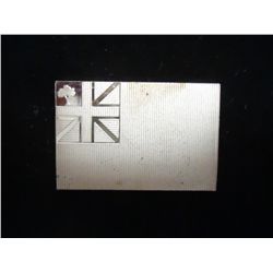 27 GRAM STERLING SILVER FLAG INGOT NEW ENGLAND