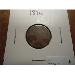 1876 INDIAN HEAD CENT SEMI KEY