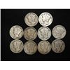 Image 1 : 10 ASSORTED 1930'S MERCURY DIMES