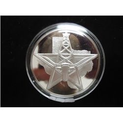 33.3 GRAM STERLING SILVER PF ROUND TEXAS