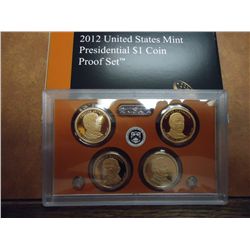 2012 US PRESIDENTIAL DOLLAR PROOF SET WITH BOX