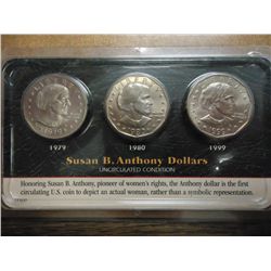 1979,80 & 99 SBA DOLLAR UNC DOLLARS