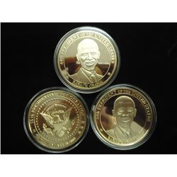 3-2009 BARACK OBAMA INAUGURATION TOKENS (PF)