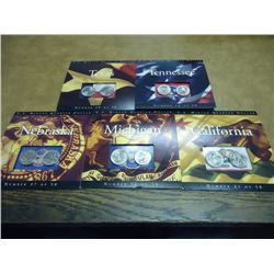 5 US MINT P & D STATE QUARTER SETS UNC