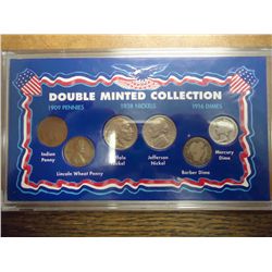 DOUBLE MINTED COLLECTION 1909 CENTS, 1938 NICKELS