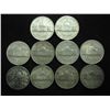 Image 2 : 10 ASSORTED 35% SILVER JEFFERSON WAR NICKEL