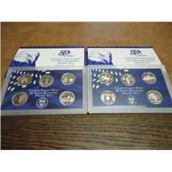 1999 & 2000 US 50 STATE QUARTERS PROOF SETS