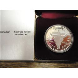 1982 CANADA REGINA SILVER DOLLAR PF .3750 OZ. ASW