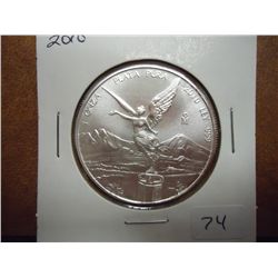 2010 MEXICAN SILVER LIBERTAD 1 OZ. UNC