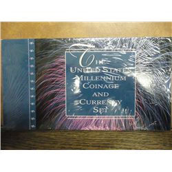 2000 US MILLENNIUM COINAGE& CURRENCY SET