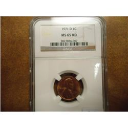 1971-D LINCOLN CENT NGC MS65RD