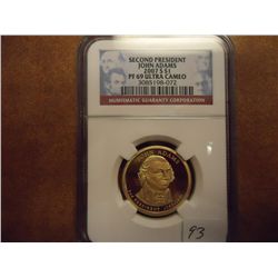 2007-S JOHN ADAMS DOLLAR NGC PF69 ULTRA CAMEO