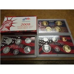 2008 US SILVER PROOF SET (WITH BOX) 14 PIECES