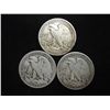 Image 2 : 1940,42-D & 43-S WALKING LIBERTY HALF DOLLARS