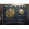 Image 1 : MERCURY DIME & WALKING LIBERTY HALF DOLLAR