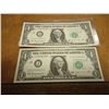 Image 1 : 2-1963-B CONSECUTIVE SERIAL NUMBER $1 FRN'S