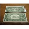 Image 2 : 2-1963-B CONSECUTIVE SERIAL NUMBER $1 FRN'S