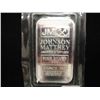 Image 1 : 1 OZ. .999 SILVER INGOT JOHNSON MATTHEY