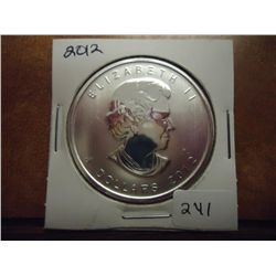 2012 CANADA SILVER $5 MOOSE UNC 1 OZ.