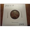 Image 1 : 1924-D LINCOLN CENT SEMI KEY (FINE)