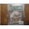 Image 1 : 2001 AMERICAN SILVER EAGLE ICG MS69