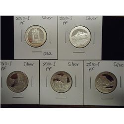 5-2010-S SILVER PROOF WASHINGTON QUARTERS