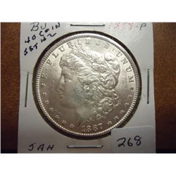 1887 MORGAN SILVER DOLLAR BU