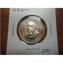 7.8 GRAM STERLING SILVER ROUND BENJAMIN HARRISON