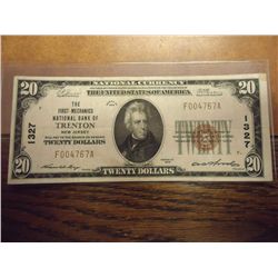 1929 TYPE I $20 NATIONAL CURRENCY THE 1ST-MECHANIC