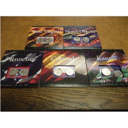 5 US MINT P & D QUARTER SETS UNC 2006
