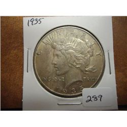 1935 PEACE SILVER DOLLAR