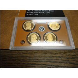 2012 US PRESIDENTIAL DOLLAR PROOF SET WITH BOX