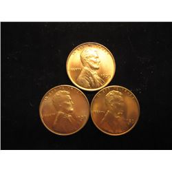 1939 P/D/S LINCOLN CENTS UNC