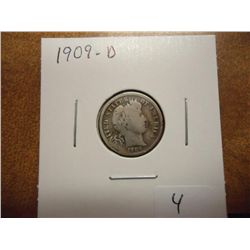1909-D BARBER DIME
