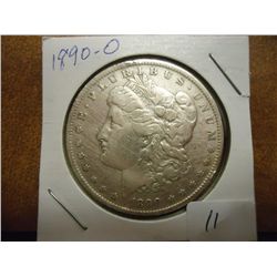 1890-O MORGAN SILVER DOLLAR SCRATCHES