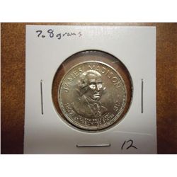 7.8 GRAM STERLING SILVER ROUND JAMES MADISON